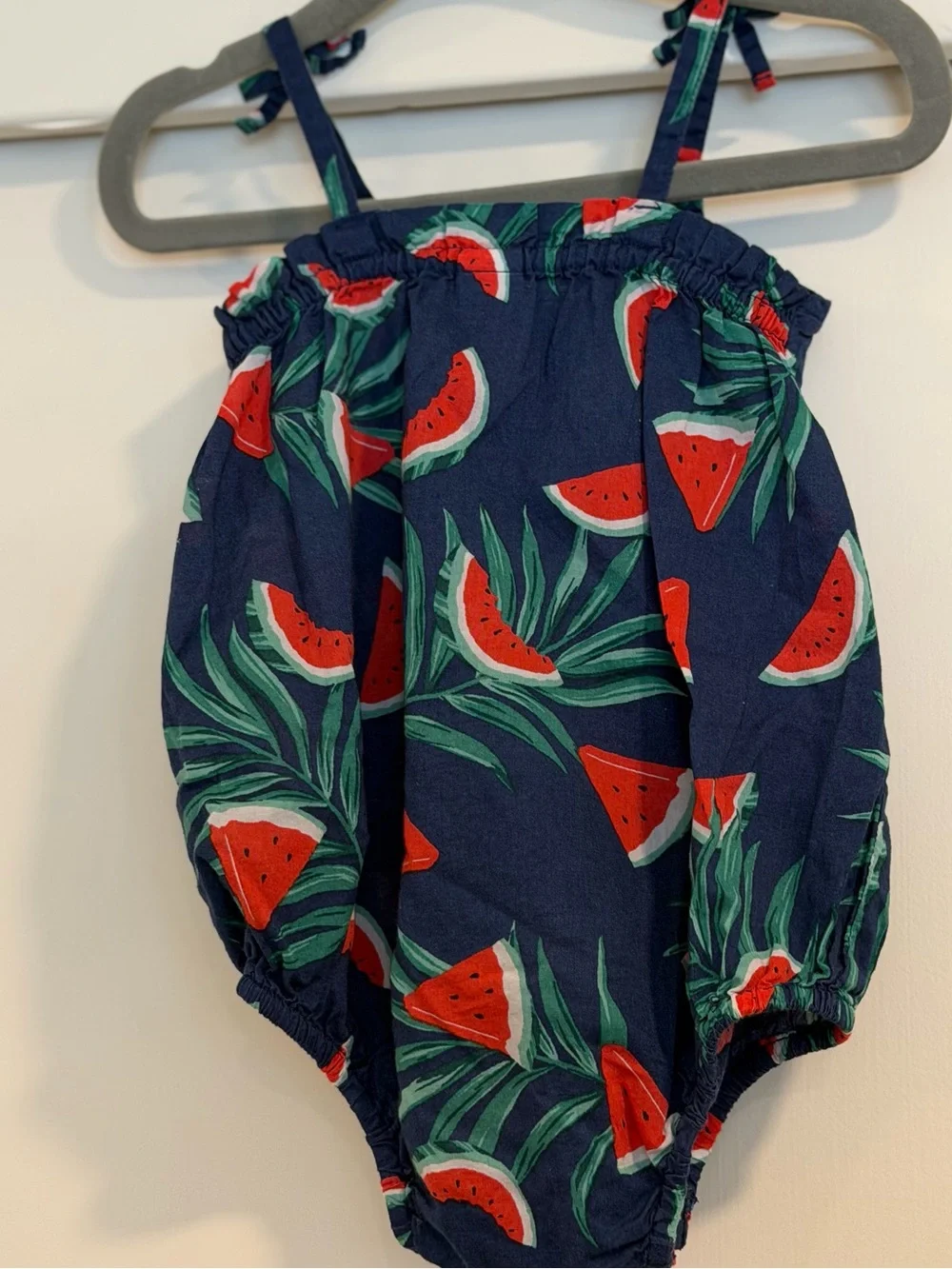 Kids Cotton Sun Suits - Navy Watermelon, Red/Blue Stripe & Yellow‎